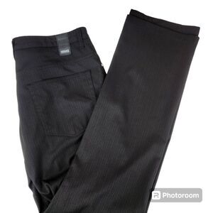 Versace Collection Mens Pin Striped Full Button Closure Dress Pants 34x31